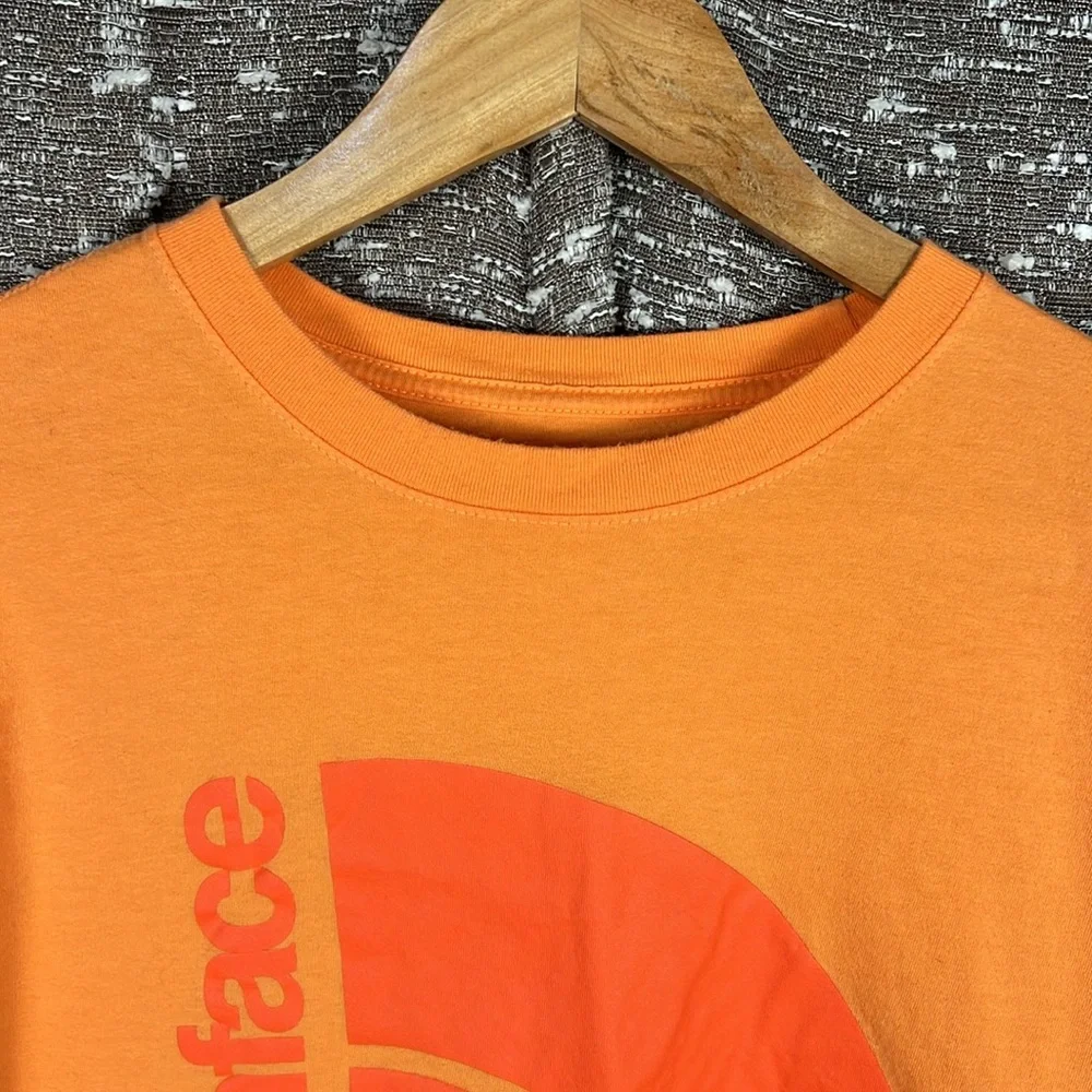 The North Face Men's‎ Short-Sleeve Jumbo Half Dome Orange Shirt Tee Size Large